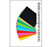 Sada barevných kartonů A4 160g/m2, 10 barev